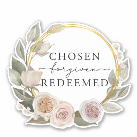 選ばれた引用文キリスト教聖書聖句シール シール (正面)