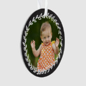 選ばれた擁護施設、採用のテーマの日付がついたギフト オーナメント (正面)