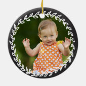 選ばれた擁護施設、採用のテーマの日付がついたギフト セラミックオーナメント (裏面)