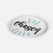 選ばれた青い乳児は採用日をからかいます ペーパープレート (アングル)