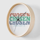 選ばれた – Jeremiah 1:5 壁時計 (傾斜)