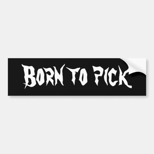 "選ぶために"生まれて下さい バンパーステッカー (正面)