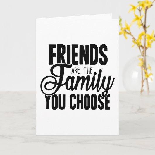 選んだ家族が友達 カード (黄色い花)