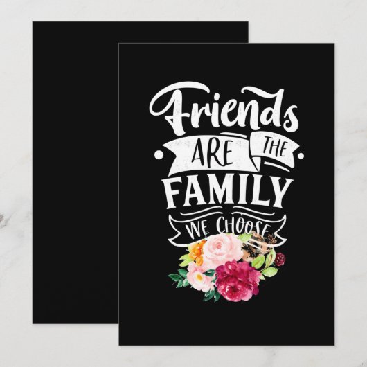 選んだ家族が友達 招待状 (正面/裏面)