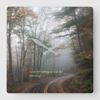 "選んで下さい" スクエア壁時計