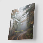 "選んで下さい" スクエア壁時計 (傾斜)