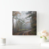 "選んで下さい" スクエア壁時計 (ホーム)