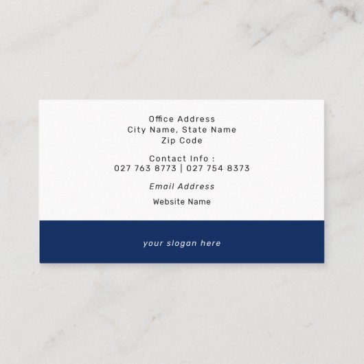 選エレガントフォーマル選キャンペーン名刺 名刺 (裏面)