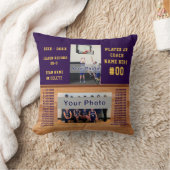 選パーソナライズされた手向けバスケットボールの贈り物,コーチ クッション (ブランケット)