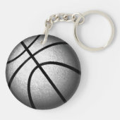 選パーソナライズされた手用バスケットボールの贈り物 キーホルダー (裏面)