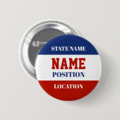 選パーソナライズされた択キャンペーンボタン 缶バッジ (正面&裏面)