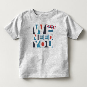 選パーソナライズされた挙投票お前の子供が必要 トドラーTシャツ
