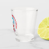 選ピエロおもしろいアンチジョーバイデン氏ピエロ顔翔 ショットグラス (右)