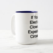 選ピエロ、サーカスを期待する ツートーンマグカップ (正面左)
