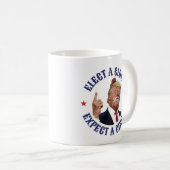 選ピエロ、サーカスを期待 – アンチトランプ コーヒーマグカップ (正面右)