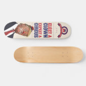 選ピエロ、サーカスを期待 – アンチトランプ スケートボード (横)