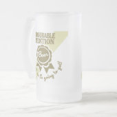 選外佳作の曇らされたマグ フロストグラスビールジョッキ (正面左)