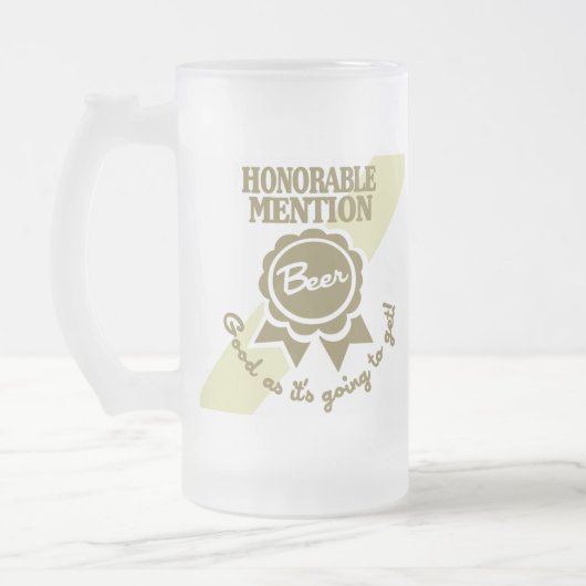 選外佳作の曇らされたマグ フロストグラスビールジョッキ (左)