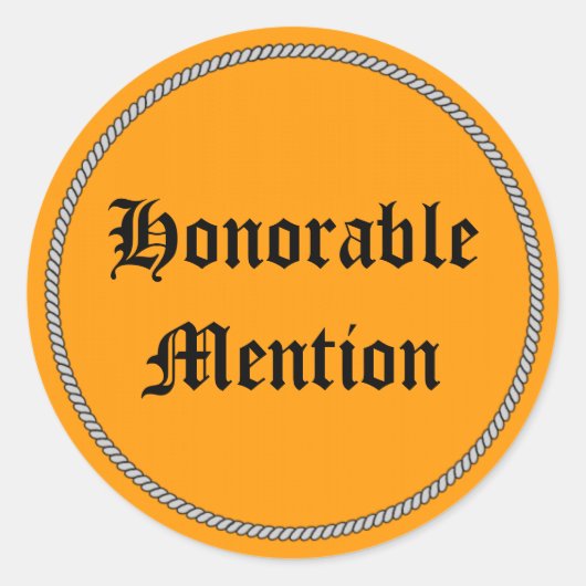 選外佳作 ラウンドシール (正面)