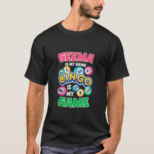 選手おもしろいのゲーマは私の名前ビンゴは私のゲームのモットである Tシャツ