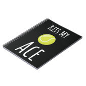 選手おもしろいスポーツ部アスリート用テニスギフト ノートブック (左側)