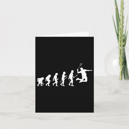 選手おもしろい進化論バドミントン カード (正面)