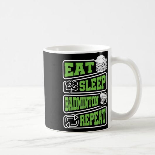 選手のためのシャトルクラブの衣装コーチBadmi コーヒーマグカップ (右)