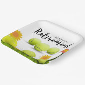 選手のための花付きテニスボール引退 ペーパープレート (傾斜あり)