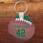 選手の名前と数サッカー キーホルダー (正面)