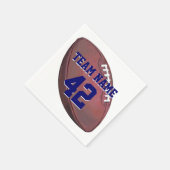 選手の名前と数サッカー スタンダードカクテルナプキン (角)