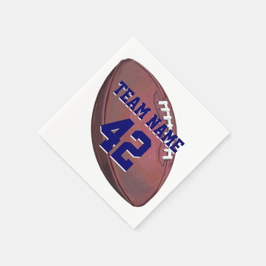 選手の名前と数サッカー スタンダードカクテルナプキン (角)