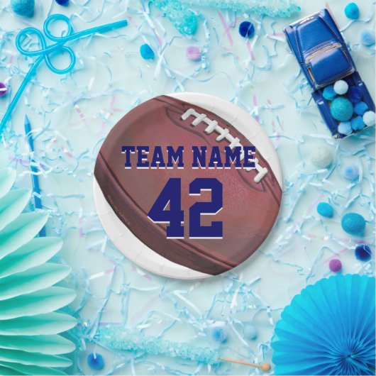 選手の名前と数サッカー ペーパープレート (パーティー)