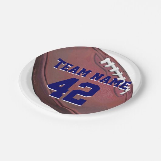 選手の名前と数サッカー ペーパープレート (アングル)