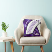 選手の名前バレーボーパーソナライズされたルコーチのギフト クッション (椅子)