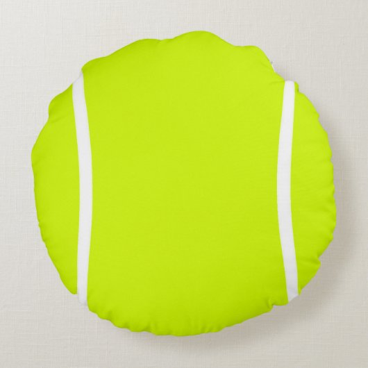 選手カスタムのイニシャルまたは手紙を持つテニスボール ラウンドクッション (裏面)