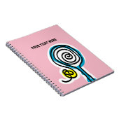 選手カスタムやコーチのためのテニスのノートの贈り物 ノートブック (右側)