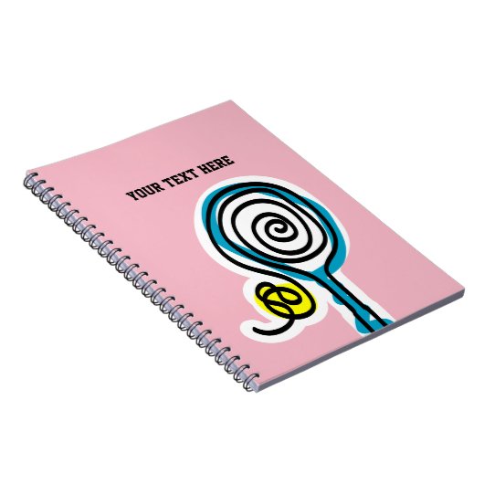 選手カスタムやコーチのためのテニスのノートの贈り物 ノートブック (右側)