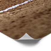 選手カスタム名またはチーム名ソフトボール写真ポスター ポスター (角)