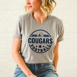 選手カスタム名番号付き海軍サッカーチーム トライブレンドTシャツ