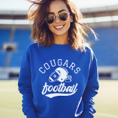 選手カスタム数ブルーのサッカー王室のチーム スウェットシャツ