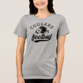 選手カスタム数女子サッカーチーム トライブレンドＴシャツ (正面)