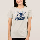選手カスタム数女子サッカーチーム トライブレンドTシャツ (正面)