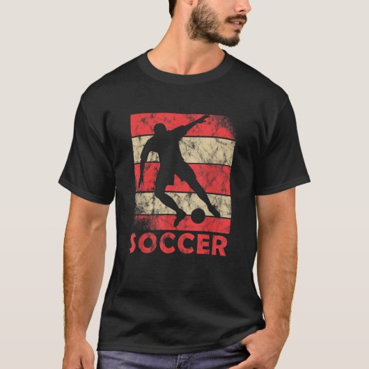選手チームCoaのサッカーストライカーアメリカンサッカー Tシャツ (正面)