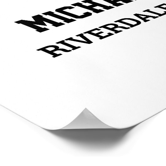 選手ナンバー3シニアスポーツチーム写真コラージュ ポスター (角)