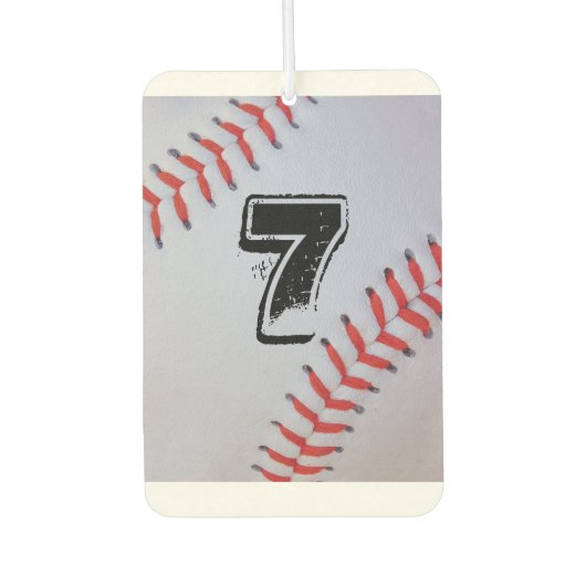 選手パーソナライズされたのジャージー番号と空気清浄機 カーエアーフレッシュナー (正面)