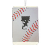 選手パーソナライズされたのジャージー番号と空気清浄機 カーエアーフレッシュナー (裏面)