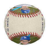 選手パーソナライズされたの写真とチームの野球選手 野球ボール (裏面)