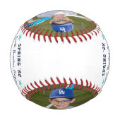 選手パーソナライズされたの写真とチームの野球選手 野球ボール (裏面)