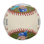 選手パーソナライズされたの写真と番号の野球 野球ボール (裏面)