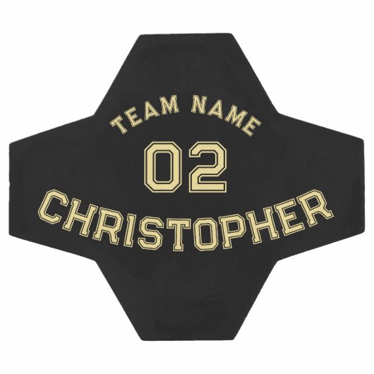 選手パーソナライズされたの学校チーム名ジャージー番号 サッカーボール (フラット)